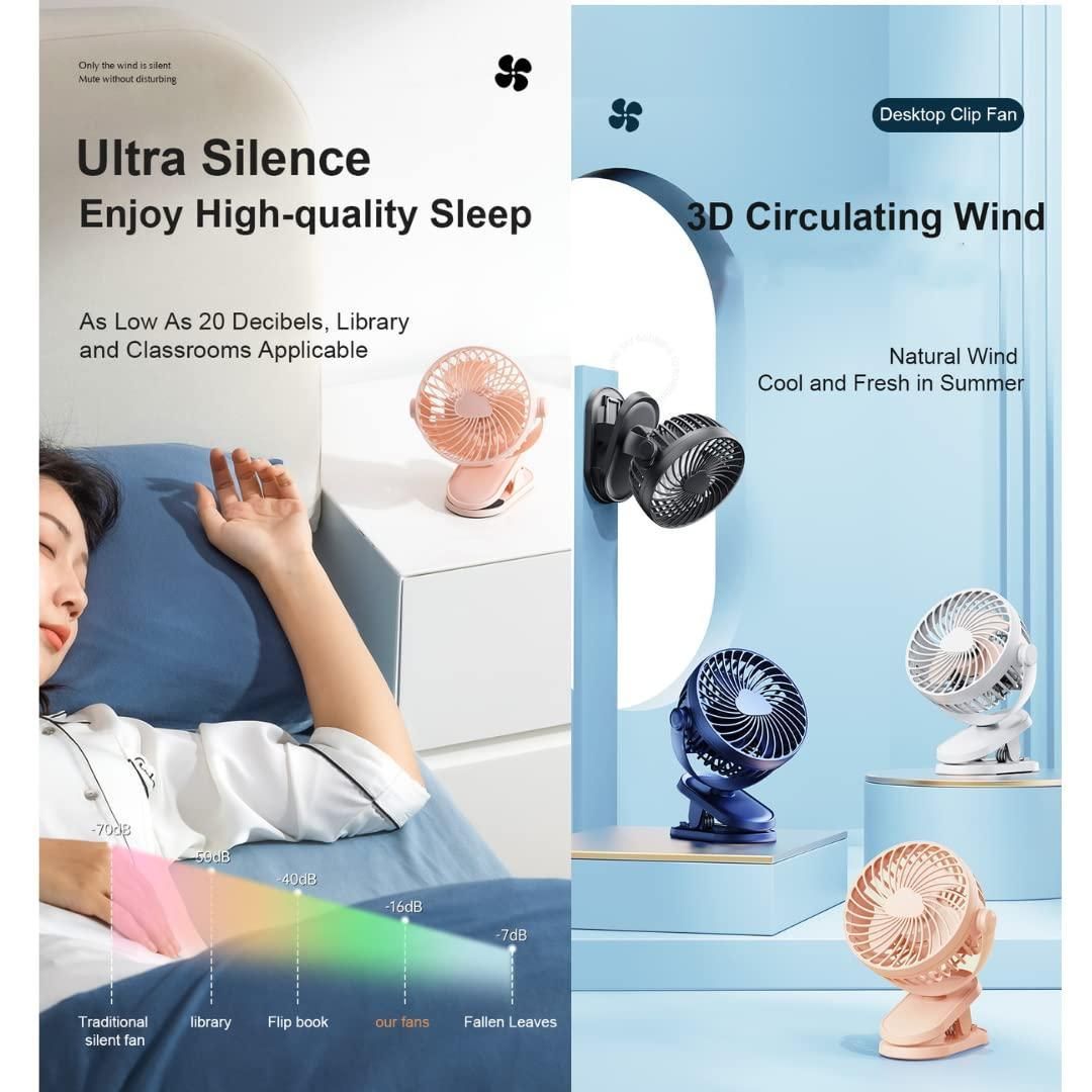 Silent USB Portable Desktop Fan | Super Airflow